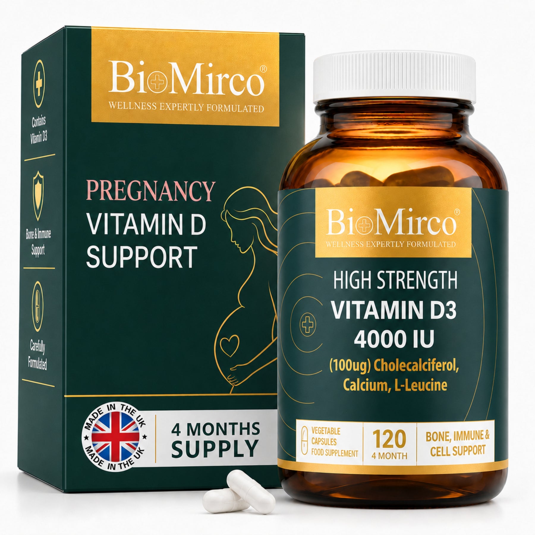 High Strength Vitamin D3 4000IU - Vegetarian