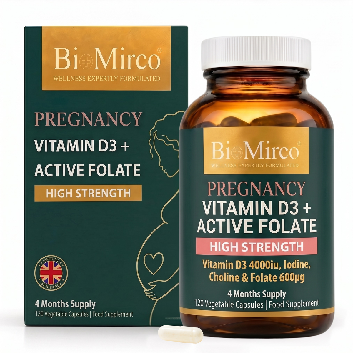 Pregnancy Vitamin D3 + Active Folate