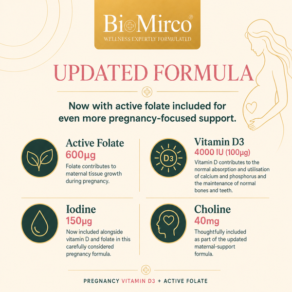 Pregnancy Vitamin D3 + Active Folate