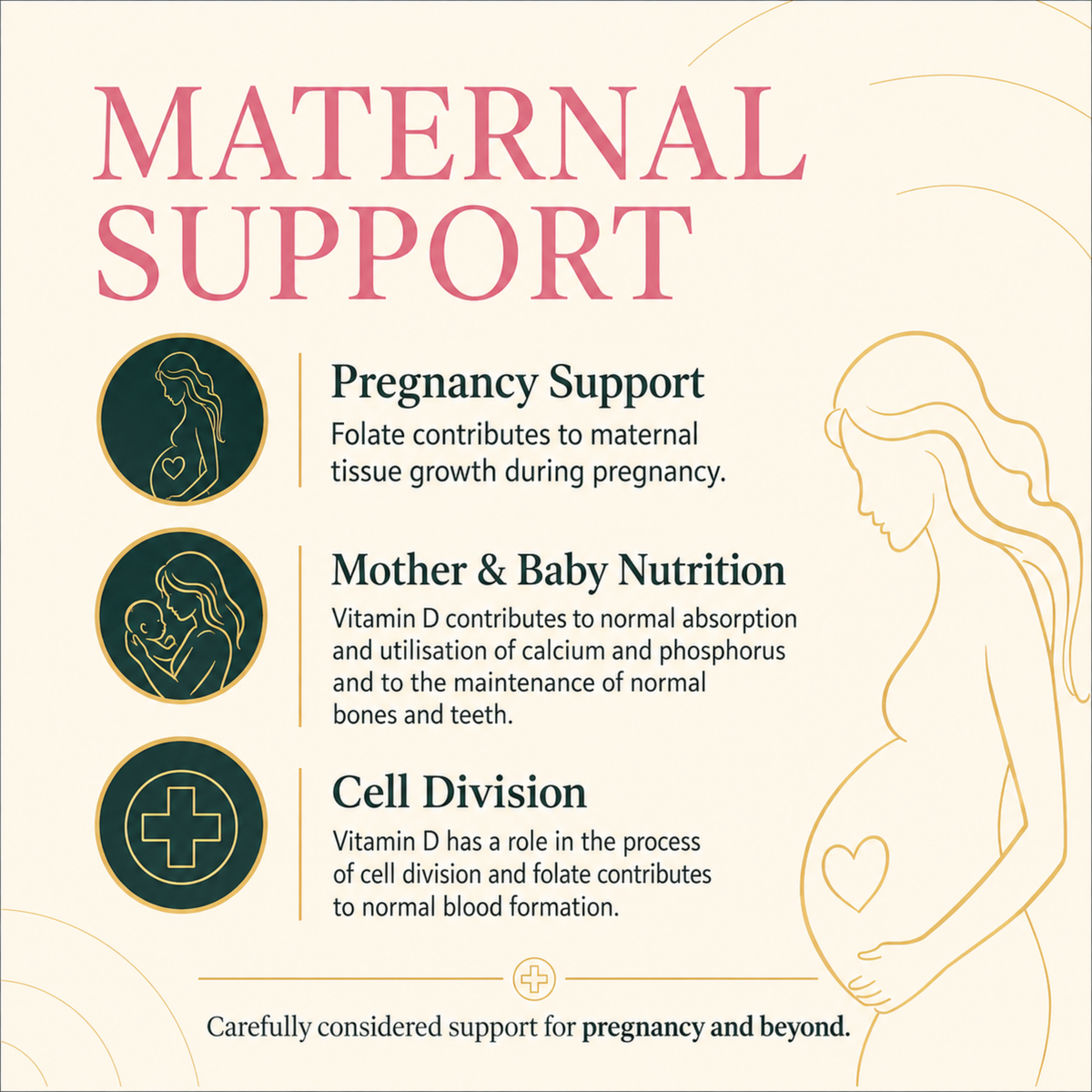 Pregnancy Vitamin D3 + Active Folate