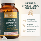 Niacin Vitamin B3 Complex - With Thiamine B1 & Alpha-Lipoic Acid