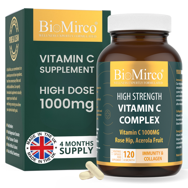 High Strength Vitamin C Complex - With Rose Hip & Acerola
