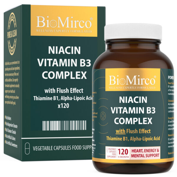 Niacin Vitamin B3 Complex with Flush Effect