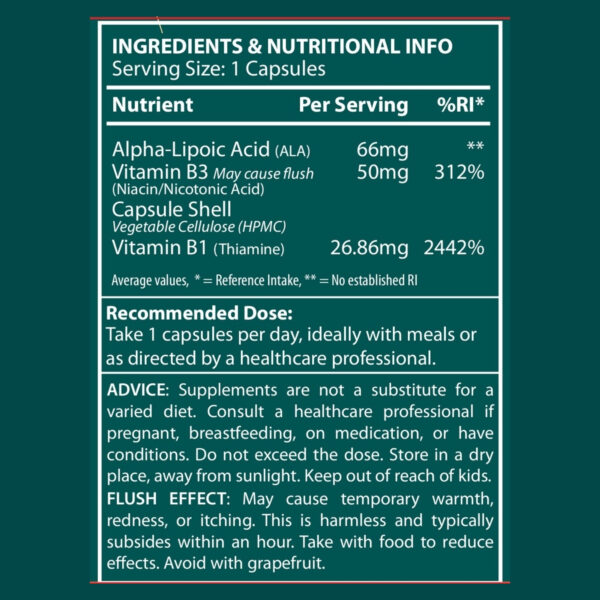 Niacin Vitamin B3 Complex with Flush Effect - Image 9
